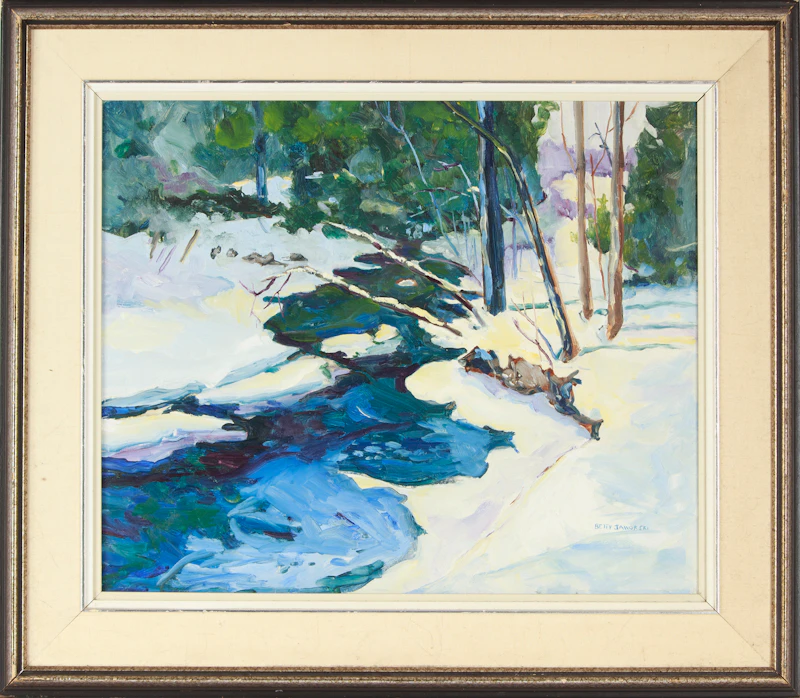 Elizabeth Jaworski, Albion Hills, oil on board - view 2