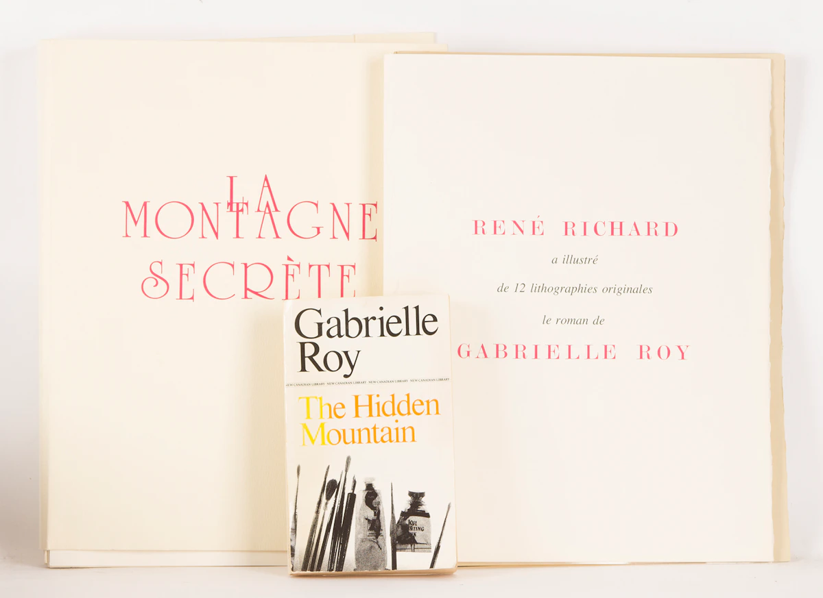 Gabrielle Roy and Rene Richard, La Montagne Secrète , lithographs