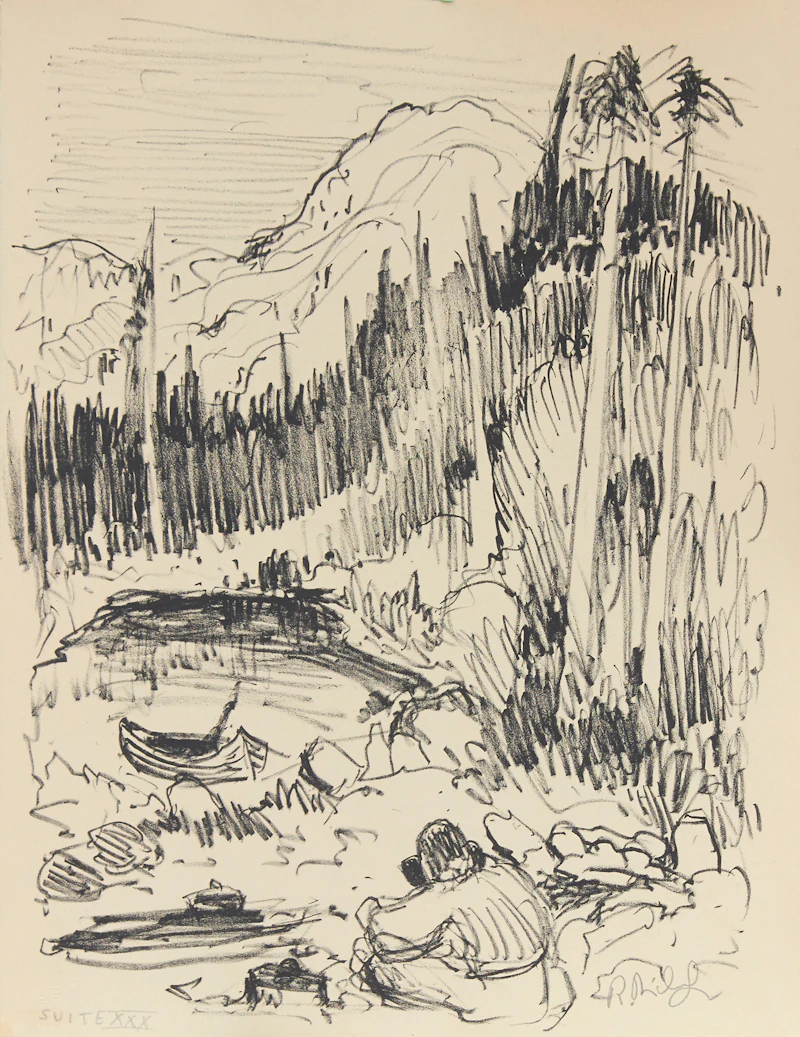 Gabrielle Roy and Rene Richard, La Montagne Secrète , lithographs - view 8