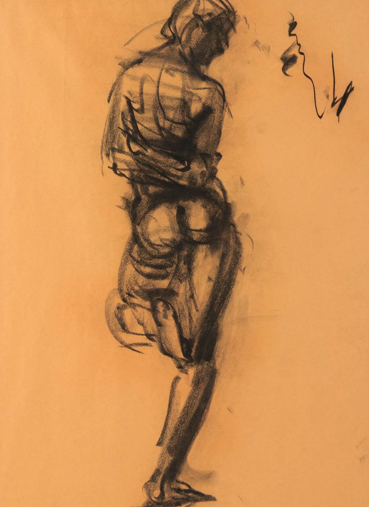 Eric Freifeld, Quick Sketch, charcoal