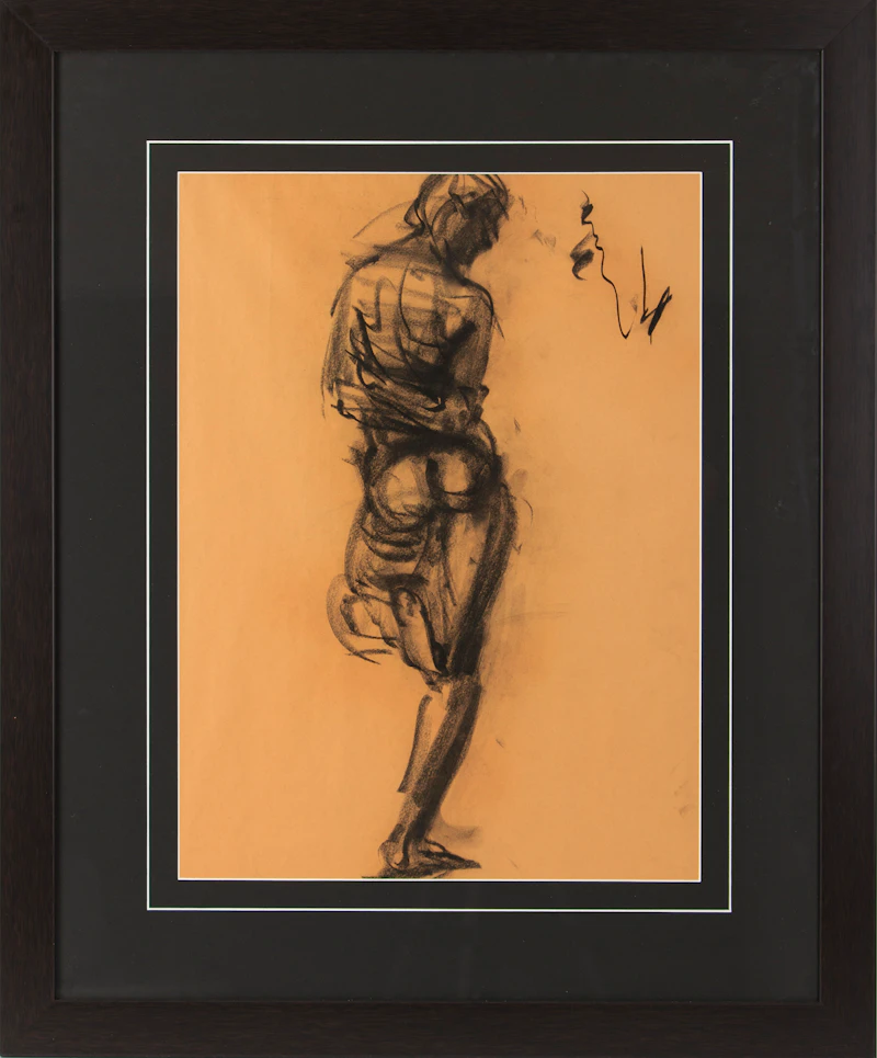 Eric Freifeld, Quick Sketch, charcoal - view 2