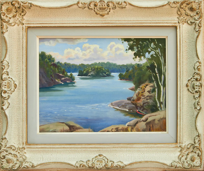 Arthur Drummond, Skeleton Lake, Muskoka, oil on canvas board - view 2