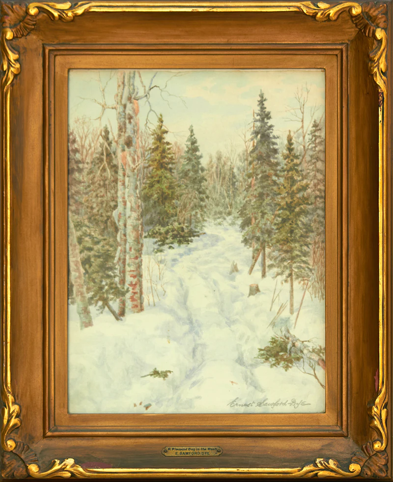 Ernest Sawford Dye, A Pleasent Day in the Bush, watercolour - view 2