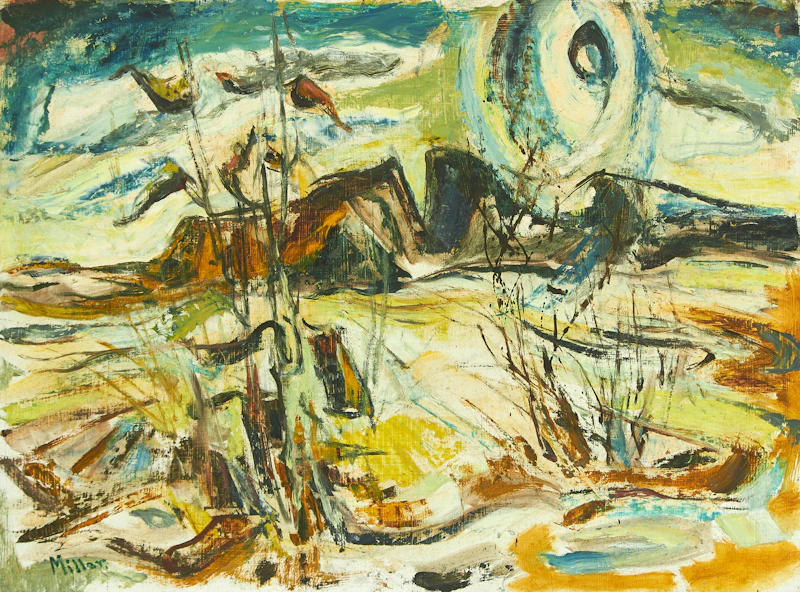 Alexander Samuel Millar, Irises; Milkweeds, pair of oils on board - view 2