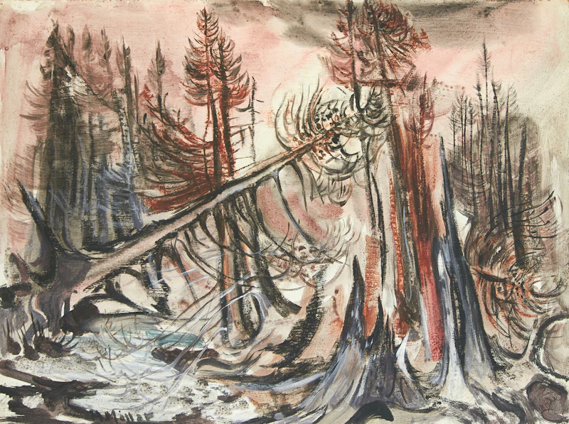 Alexander Samuel Millar, Rain in the Forest; Burnt Spruce, Deadman’s Pond