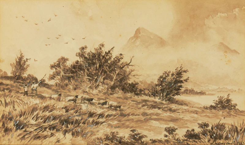 A Storm on Mount Yaqui, Colorado by William Nicoll Cresswell