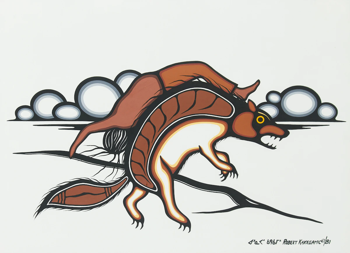 Robert Kakegamic, Untitled, acrylic on paper, 1981