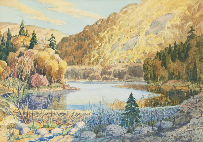 Winding River Landscape by Thomas Wesley McLean