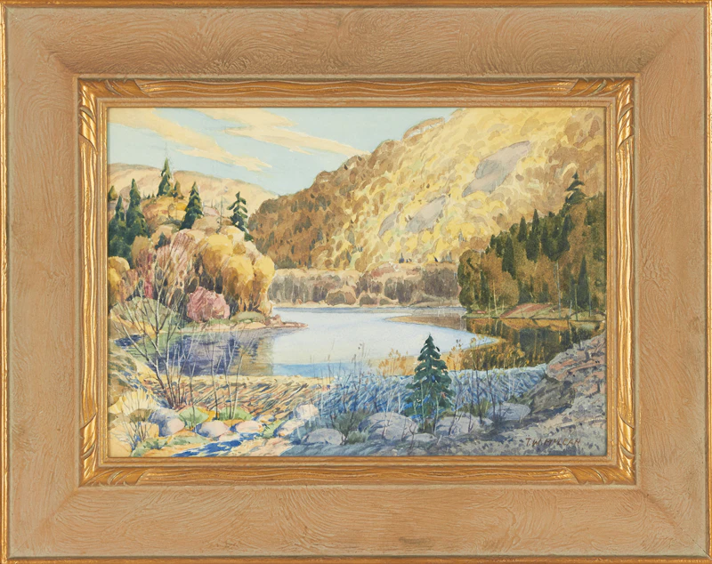 Thomas Wesley McLean, Winding River Landscape, watercolour - view 2