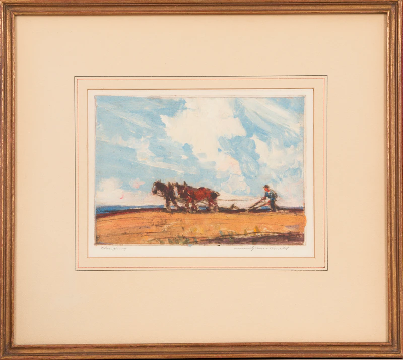 Ploughing by Manly Edward MacDonald