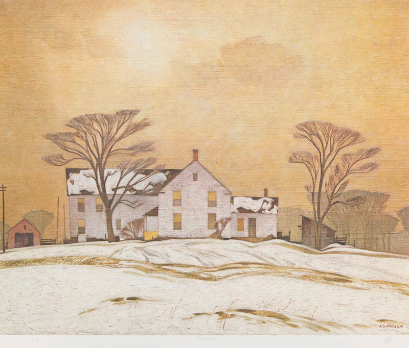 Alfred Joseph Casson, Farm House; Autumn Decorations; Approaching Thunderstorm