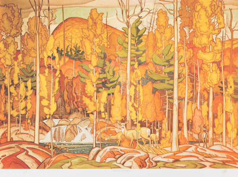 Alfred Joseph Casson, Farm House; Autumn Decorations; Approaching Thunderstorm, three colour serigraphs - view 3