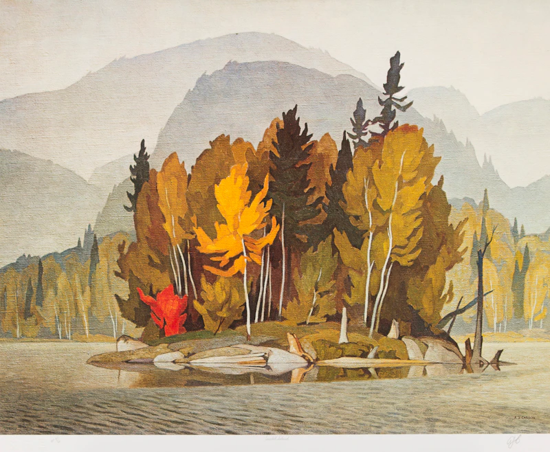 Alfred Joseph Casson, Crescendo; Annables General Store; Sunlit Island, three colour serigraphs - view 3