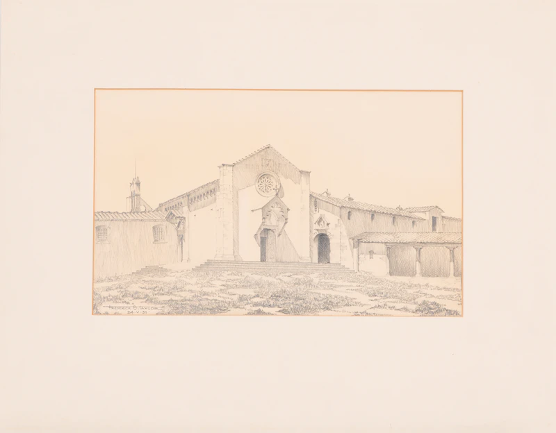 Frederick Bourchier Taylor, Beaver Hall from Dorchester St.; Fried Potatoes, Fletcher’s Fields, Montreal; Monastary; Children Playing, Montreal, pencil on paper (4) - view 3