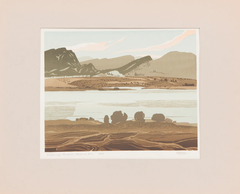 George Weber, Inkaneep Reserve, Osoyoos, B.C., colour serigraph, 1957 - view 2