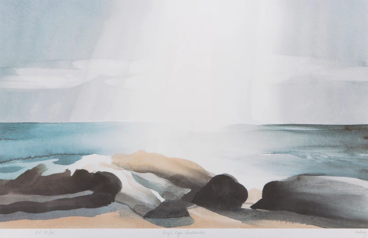 Toni Onley, Drift Logs - Ambleside, colour serigraph