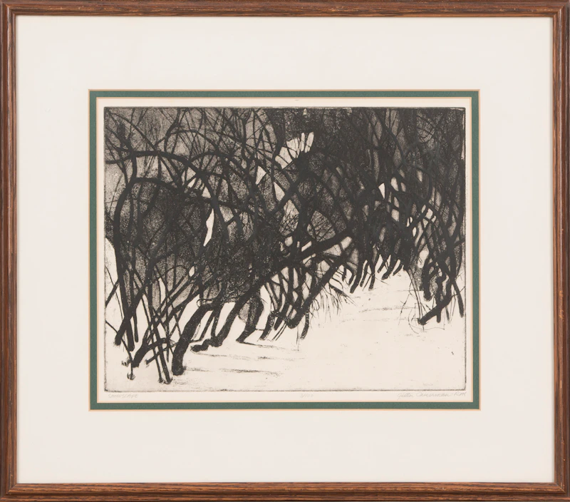 Ghitta Caiserman-Roth, Snowscape, etching - view 2