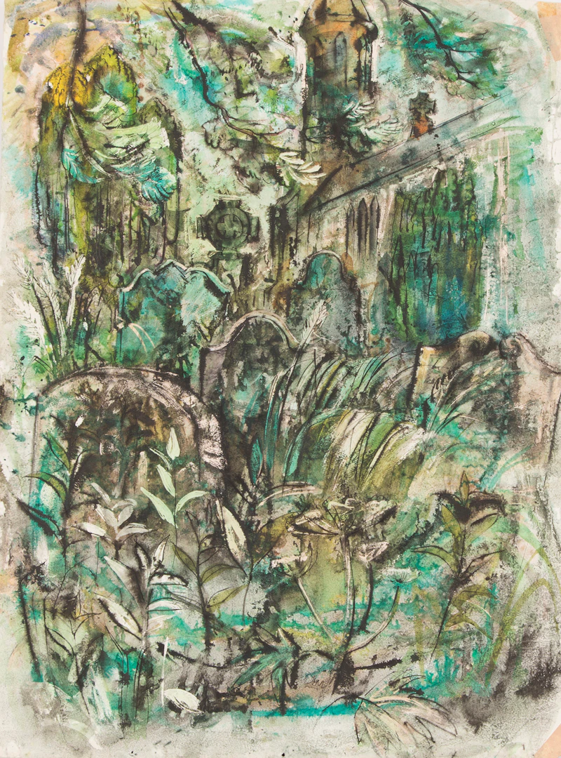 Doris Jean McCarthy, Abstract Winter Landscape, watercolour - view 2