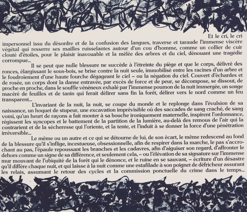 Jean Paul Riopelle, Le Crepuscule (Le Sablier folio), colour lithograph, 1979 - view 4