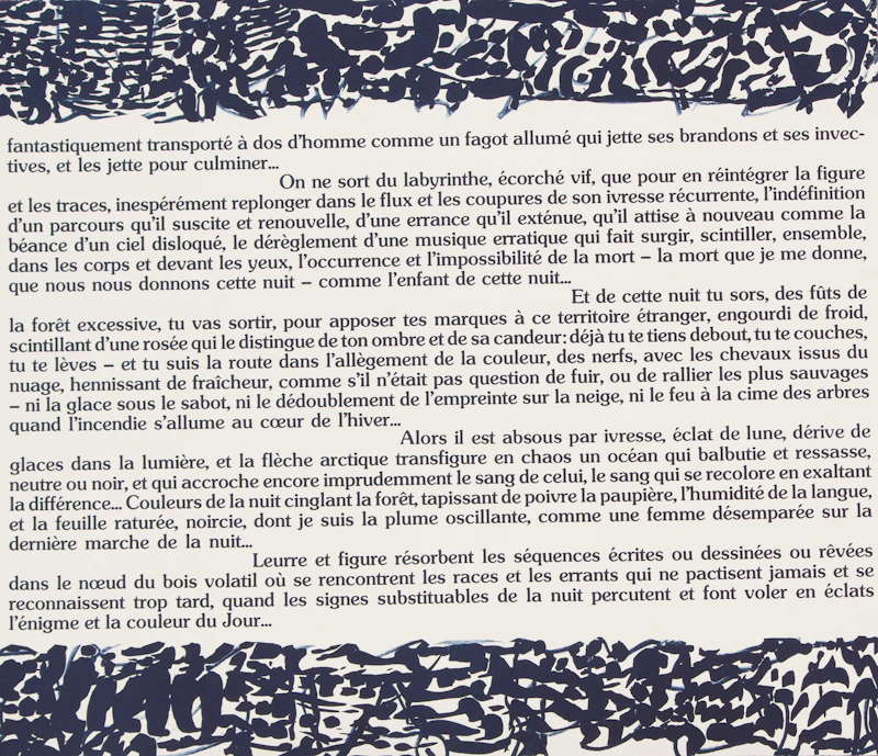 Jean Paul Riopelle, Le Crepuscule (Le Sablier folio), colour lithograph, 1979 - view 6
