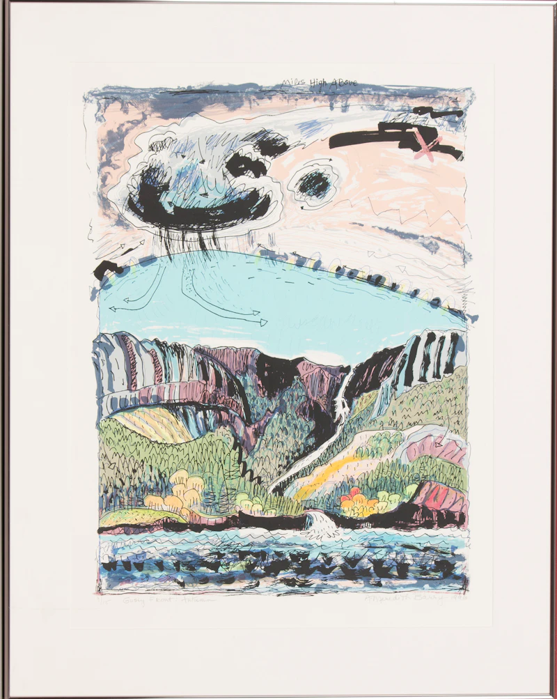 Anne Meredith Barry, Gusty Front: Autumn, colour silkscreen, 1996 - view 2
