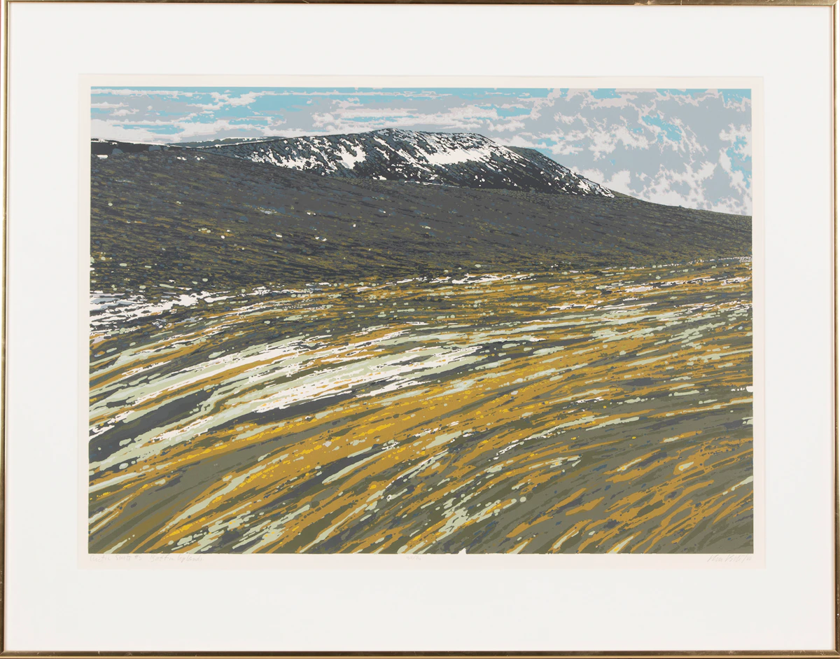 Ronald William Bolt, Arctic Suite #5, Baffin Uplands, colour serigraph, 1980