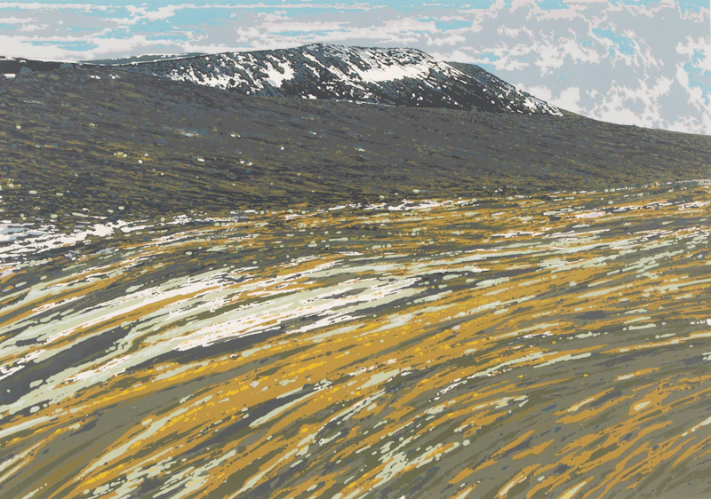 Ronald William Bolt, Arctic Suite #5, Baffin Uplands, colour serigraph, 1980 - view 2