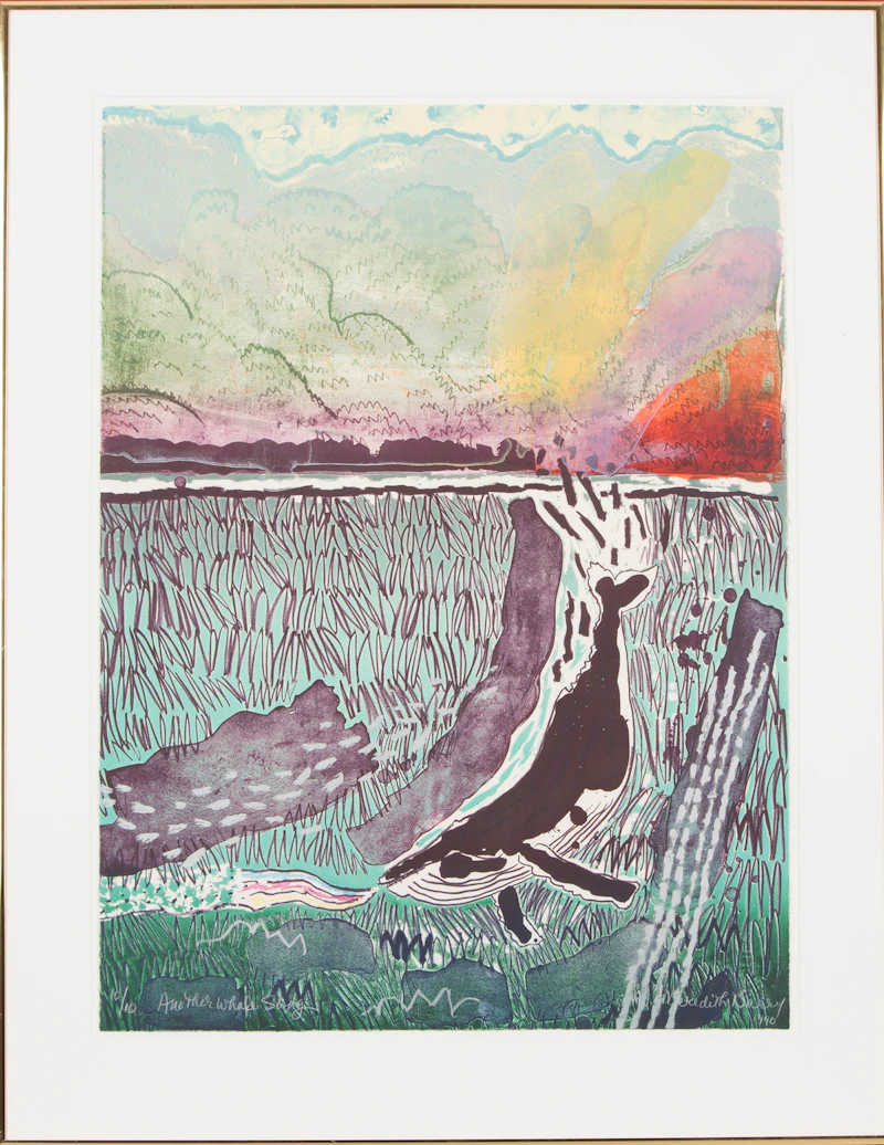 Anne Meredith Barry, Another Whale Song, colour lithograph, 1990 - view 2
