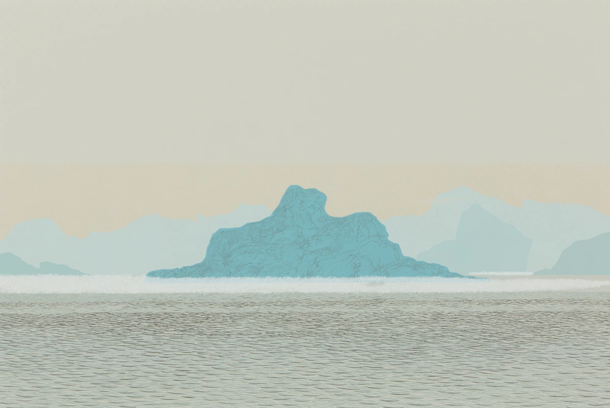 Jon Wilkinson, South-West Coast Fog II, colour serigraph