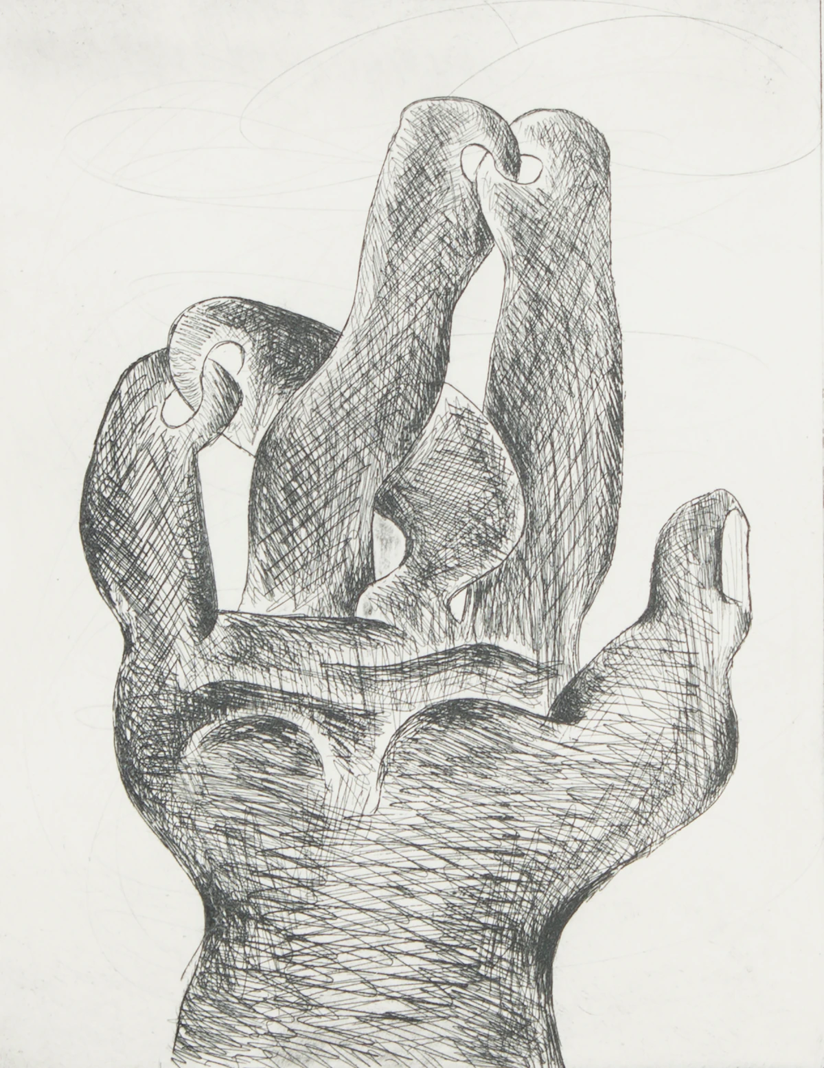 Sorel Etrog, The Hand Suite, etching