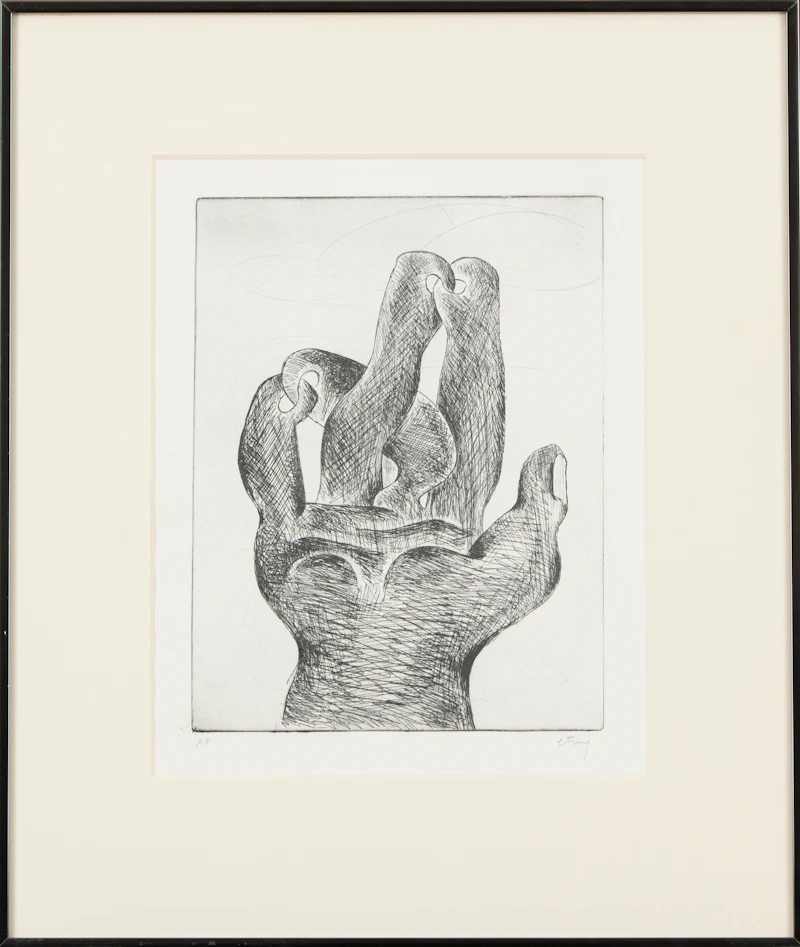 Sorel Etrog, The Hand Suite, etching - view 2