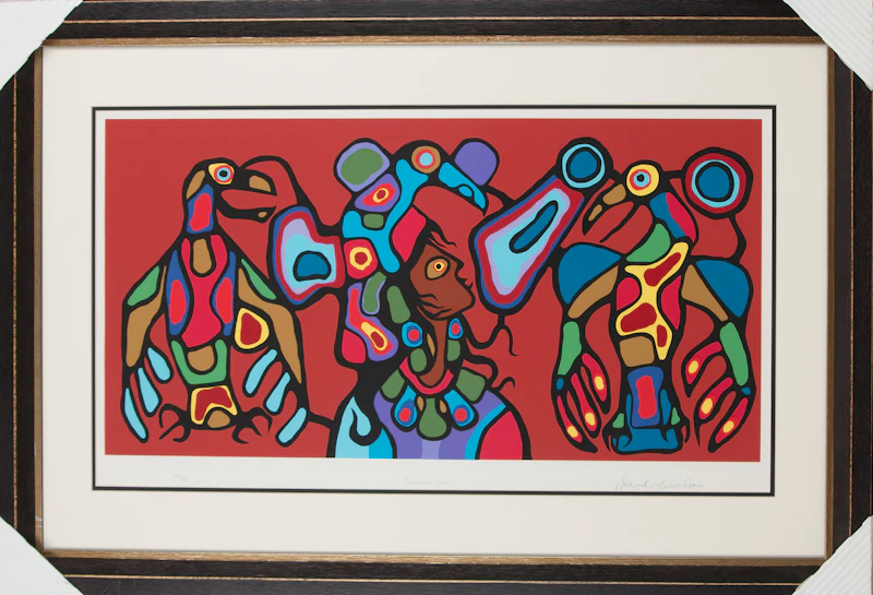 Norval Morrisseau, Thunderbird’s Spirit, colour silkscreen - view 2