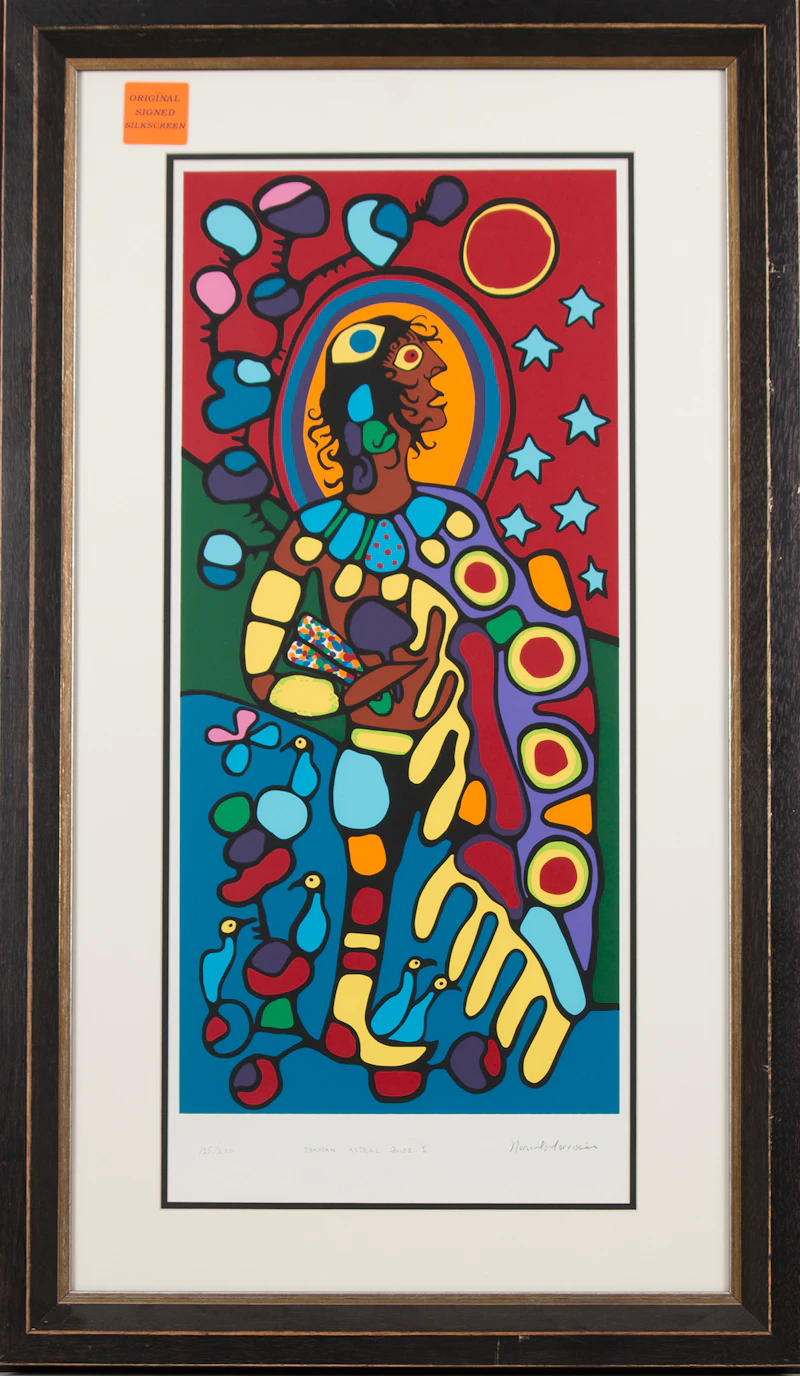 Norval Morrisseau, Shaman Astral Guide I, colour silkscreen - view 2
