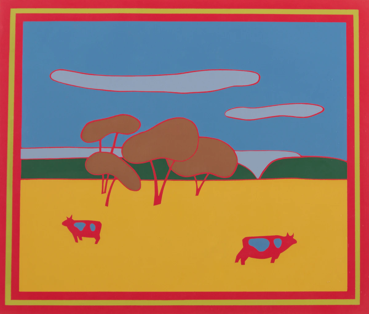 Erica Rutherford, The End of Summer, colour serigraph, 1975