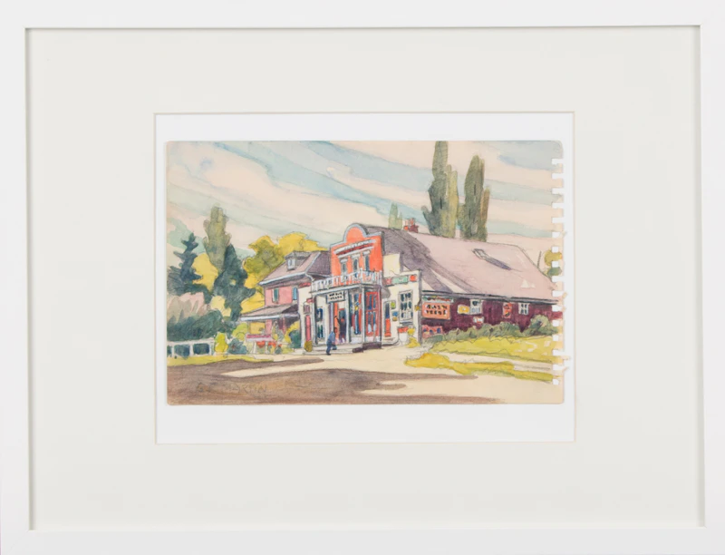 Bernice Fenwick Martin, Kleinburg, c.1945, graphite and watercolour on sketchbook paper, circa 1945 - view 2