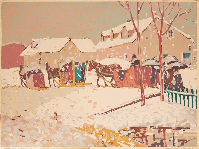 Returning from Easter Mass by Albert Henry Robinson