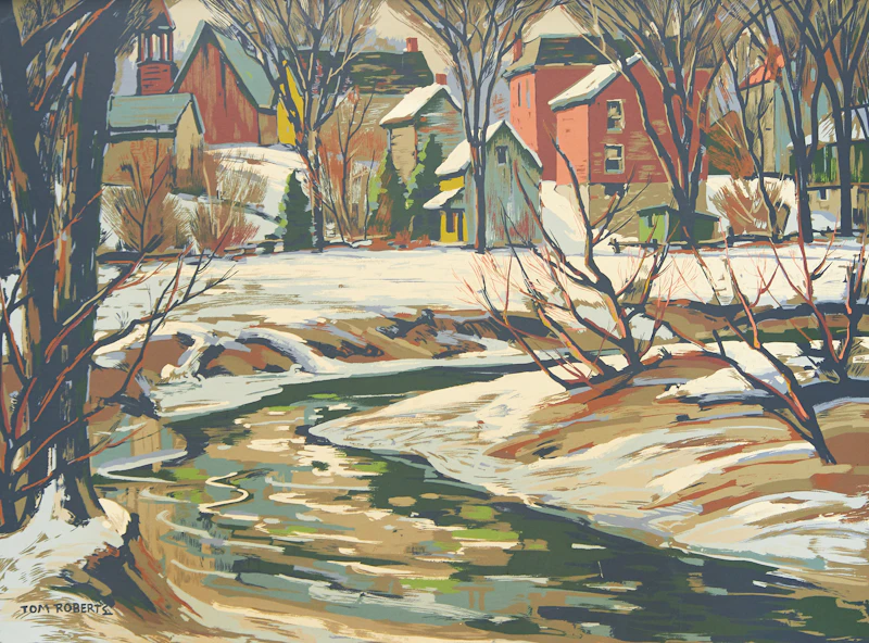 Village in Winter by Thomas Keith Roberts