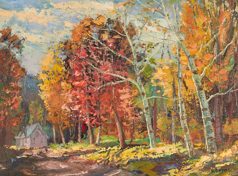 Sidney Berne, Cottage in Fall