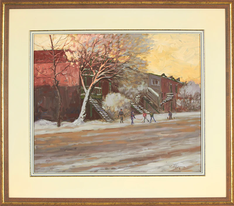 Littorio Del Signore, Rue Beaubien, Montréal, oil on canvas, 1988 - view 2