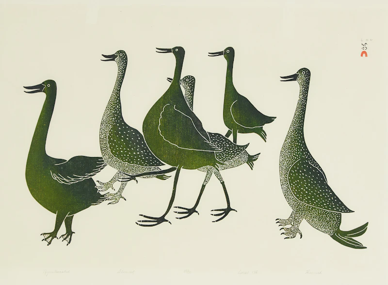 Birds Ready for Flight by Qaunaq (Haunak) Mikkigak