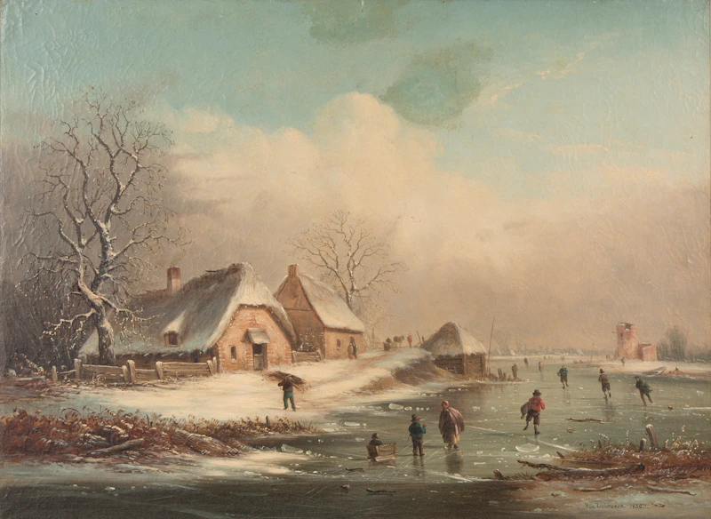 Van Zeebroeck, Landscape with Ice Skaters