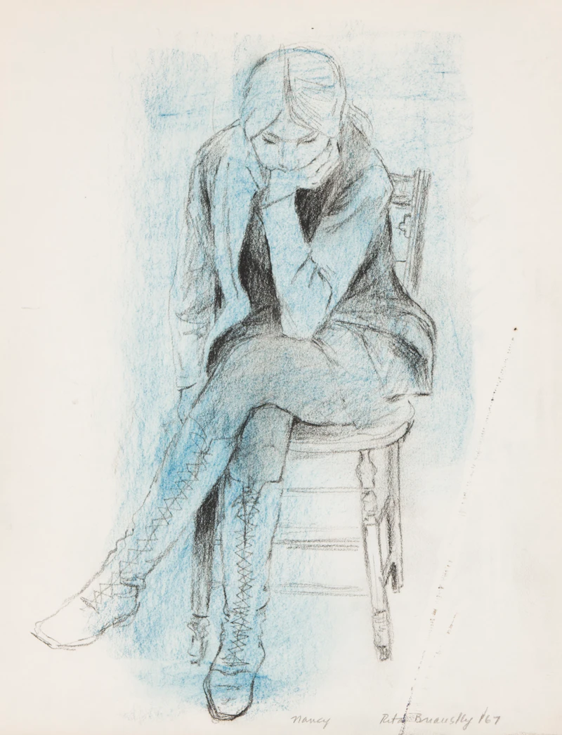 Rita Briansky, Nancy; Suzanne; Musicians; Phyllis at the Summer Cottage, assorted media on paper (4) - view 3