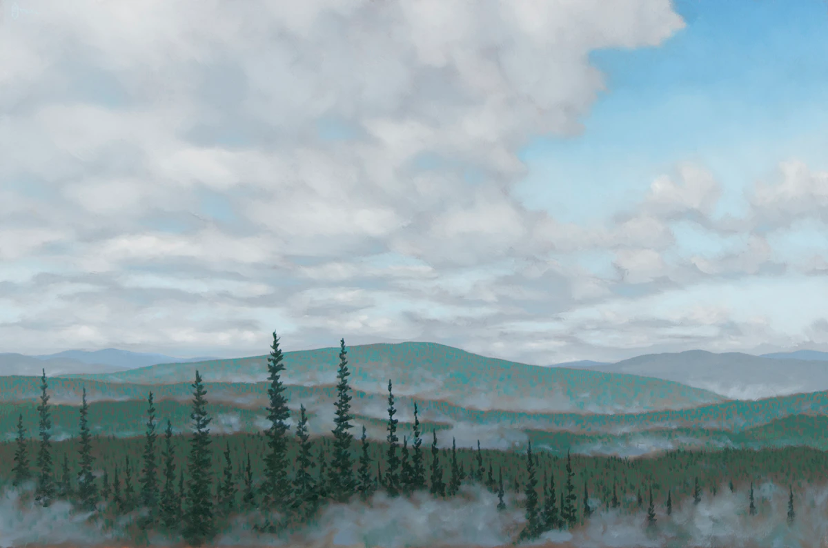 Philip Sybal, Mist Rising, oil on canvas, 2001