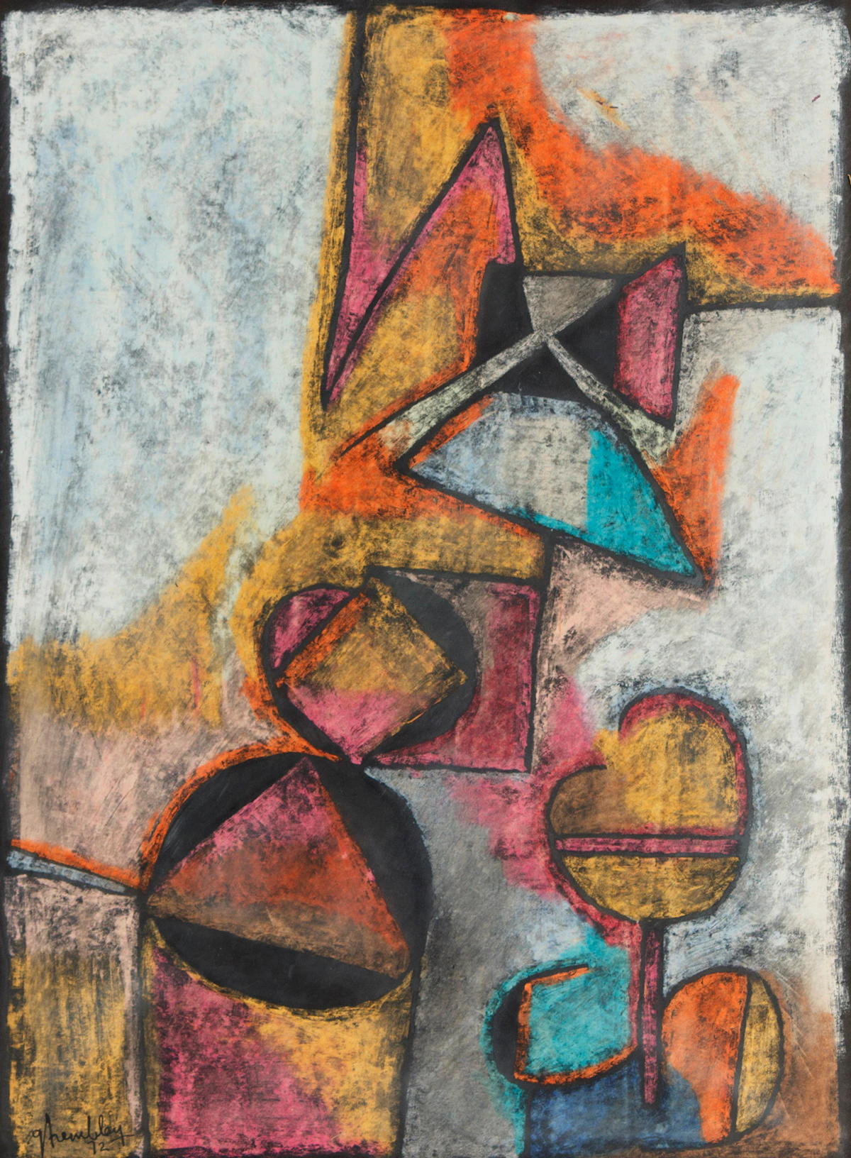 Gérard Tremblay, Untitled, pastel, 1972