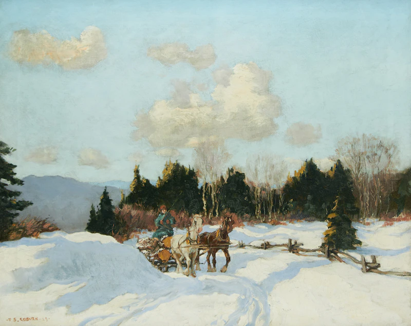 Frederick Simpson Coburn, Logging in Winter