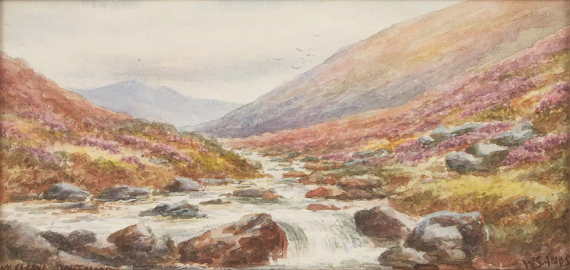 W Sands, Tavy Cleave Dartmoor, watercolour - view 1