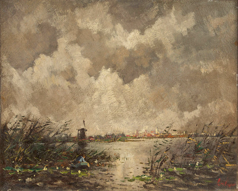 Dutch Landscape by Adrian Nicholaas Visser