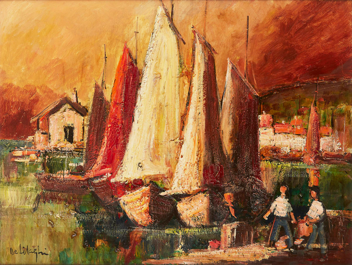 Helen De Silaghi Bethlen Sirag, Before the Storm, oil on board