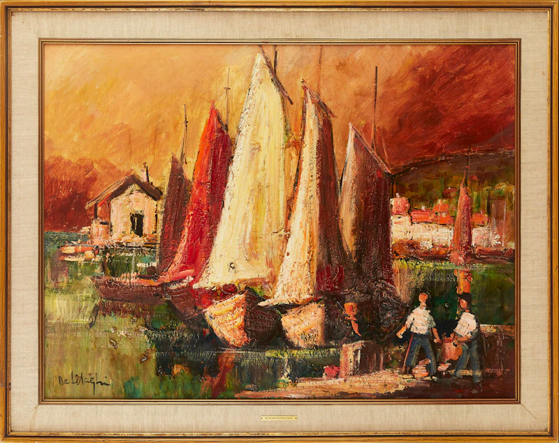 Helen De Silaghi Bethlen Sirag, Before the Storm, oil on board - view 2