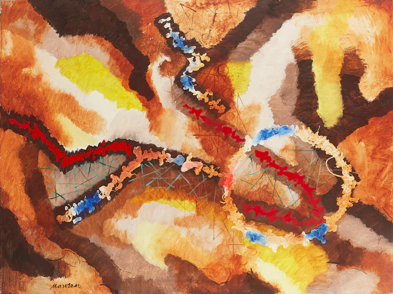 Julius Gyula Marosan, Abstracted Forms; Abstract in Earth Tones